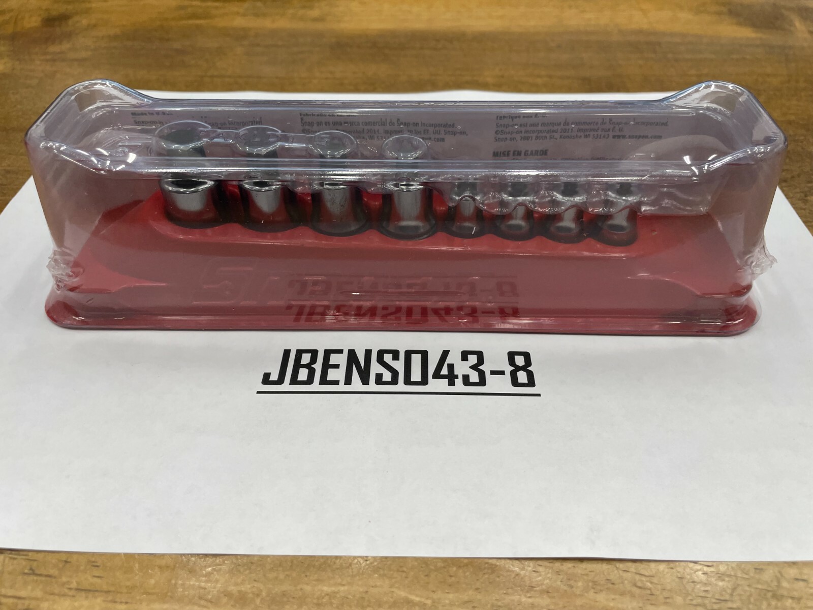 Snap-on Tools USA NEW 8pc Mix Drive SAE Stubby Hex Bit Socket Set 208EFTAXSY
