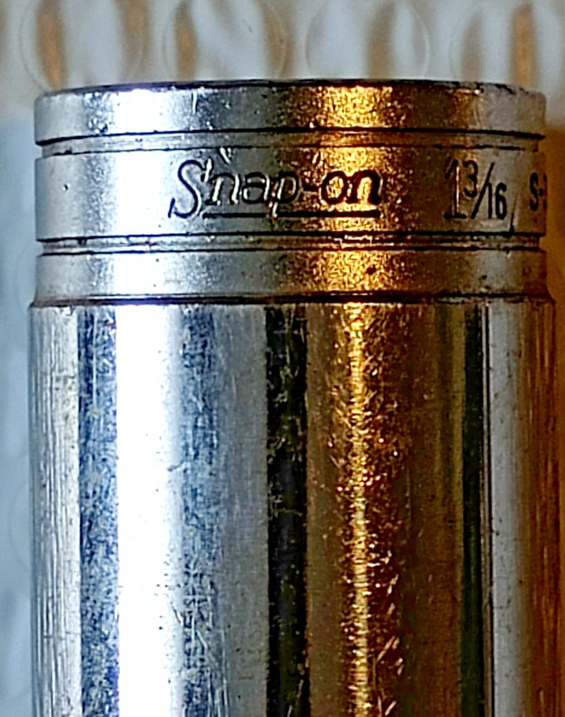 SNAP ON S381, 1/2″ DRIVE, 1-3/16″ SOCKET, 3.2″ DEEP/HIGH, 12 POINT.