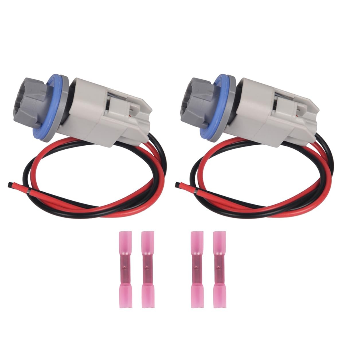 2 Set Rear License Plate Light Lamp Bulb Socket Connector Wiring Pigtail…