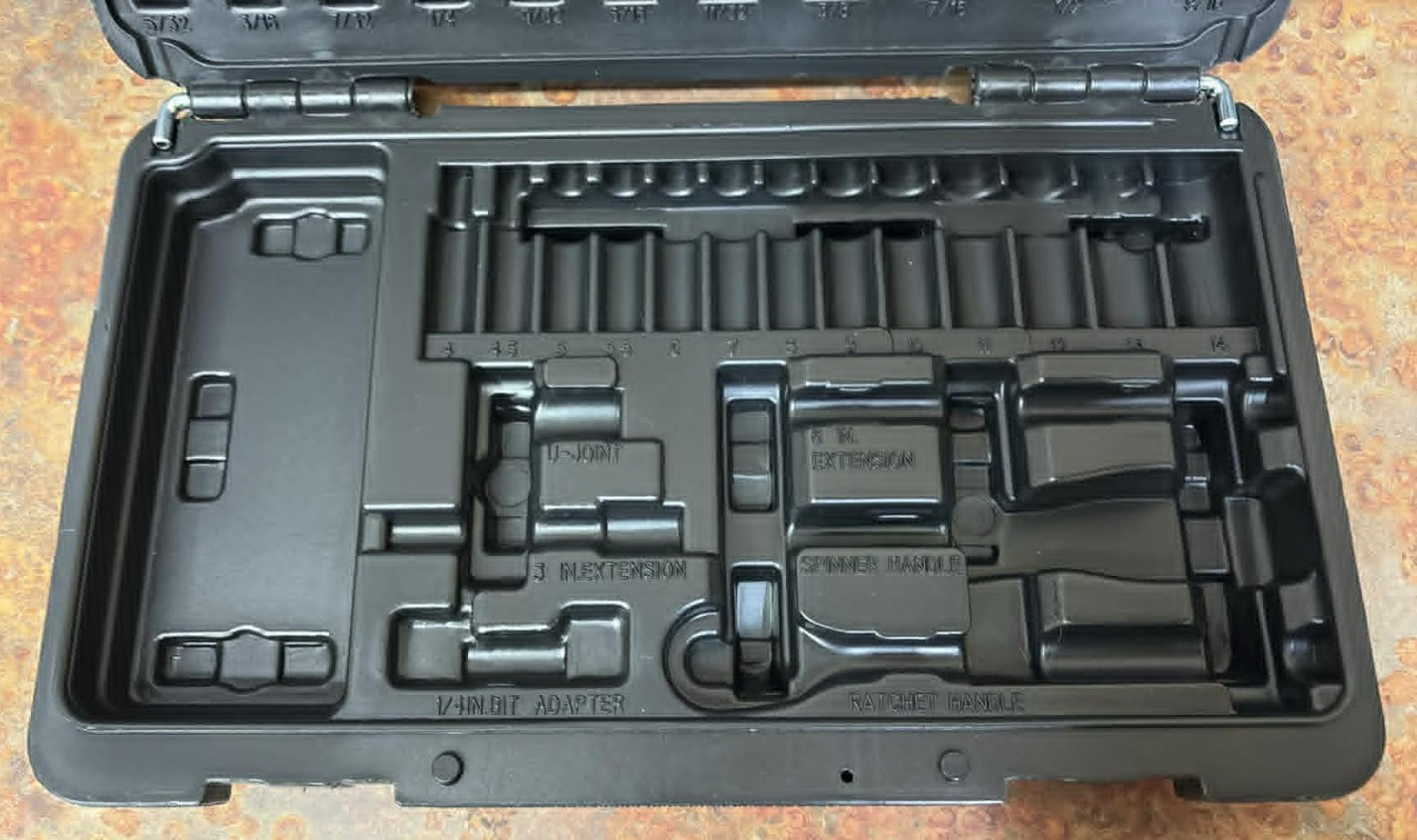 Quinn 3/8 Master Socket Ratchet U-Joint Set CASE ONLY Free Shipping 13×8