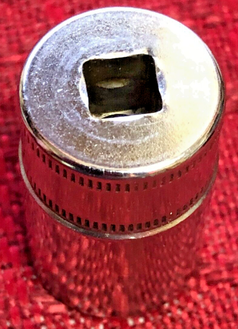 Snap On TMMS15 Metric 15mm SEMI-DEEP Socket 1/4″dr 6pt 1.2″L 1991 USA Good8.5/10
