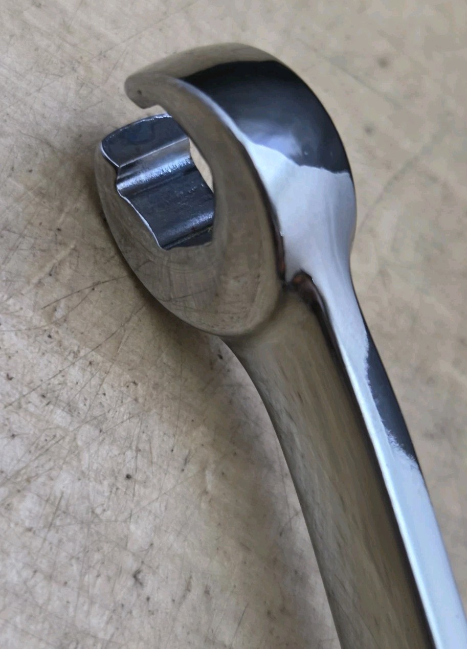 New Snap On RXFS1214B – 3/8″ X 7/16″ Double-Ended 6Pt Flare Nut/Line Wrench