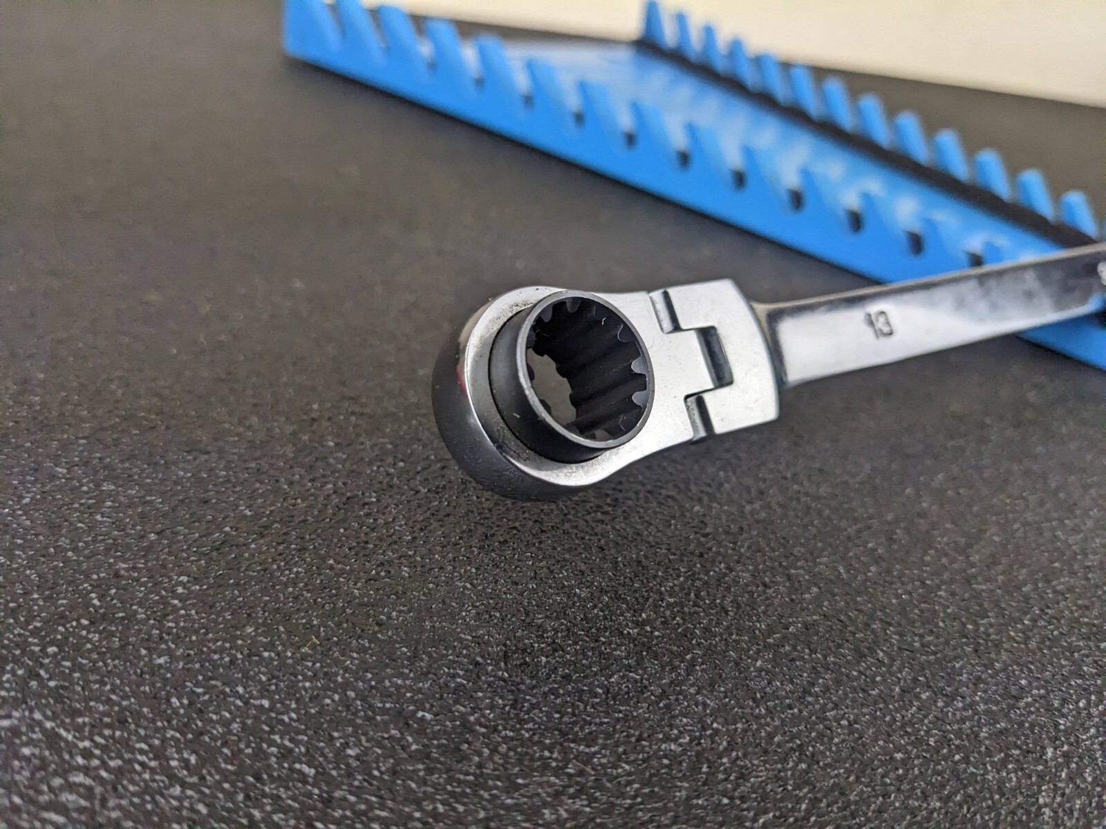 #bi853 Steelman Pro 96746-03 Ratcheting Wrench Metric 13mm 15mm Flex Reversible