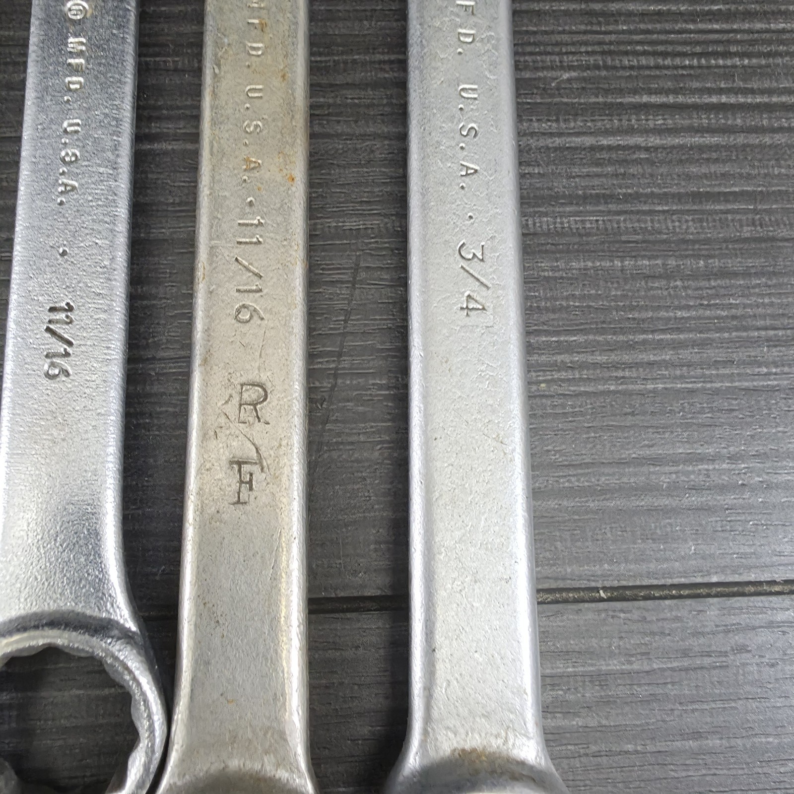Vintage PROTO Professional USA Combination Wrench Lot of 11 SAE 5/16-3/4 Tools