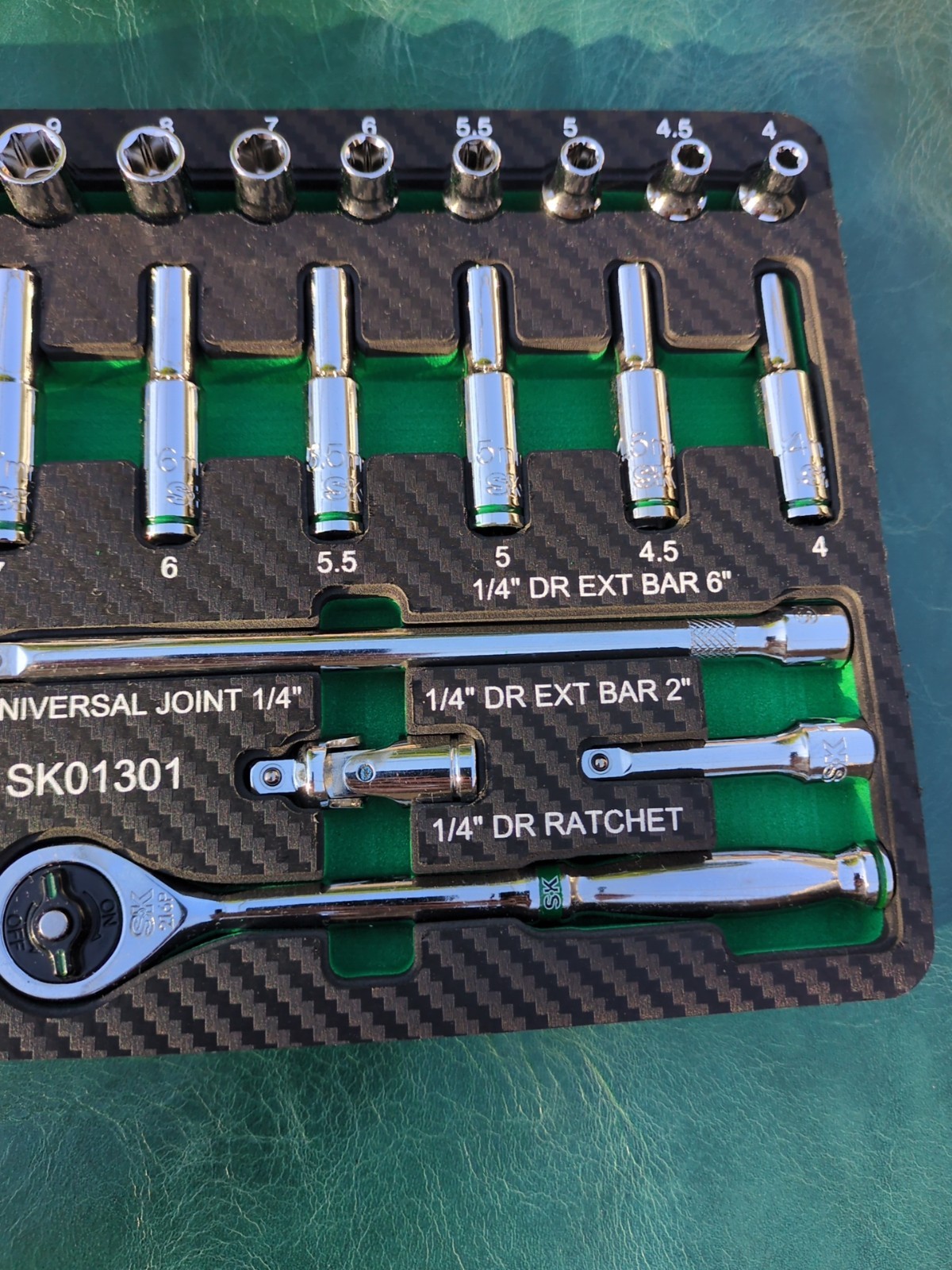 SK Professional Tools 30 Piece 1/4″ Drive METRIC Socket Set New LifetimeWarranty