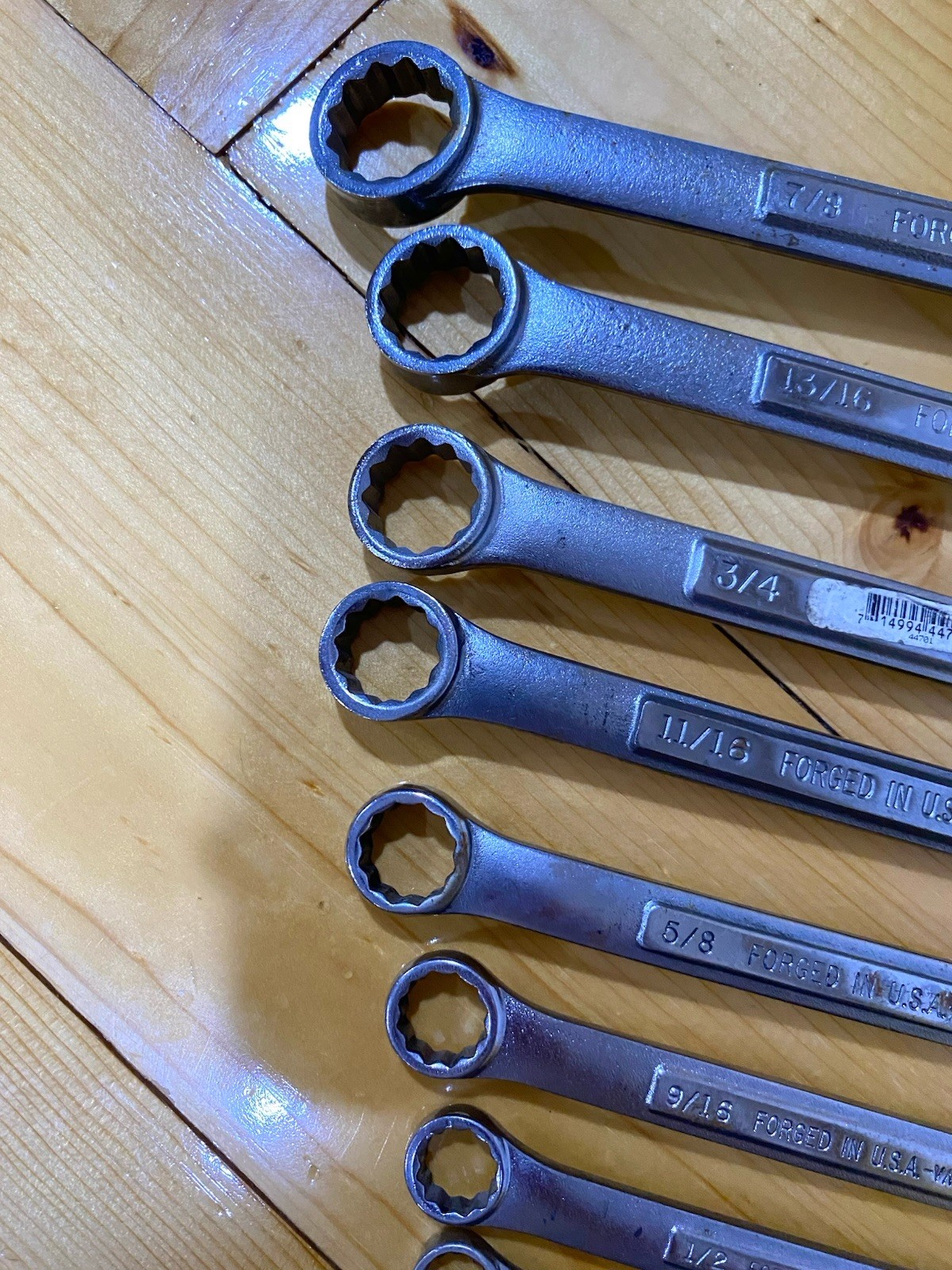 Vintage Craftsman 10pc SAE Combination Wrench Set -VA- Made in USA~ 5/16-7/8
