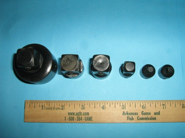 6 PITTSBURG CR-V IMPACT SOCKET DRIVE ADAPTERS