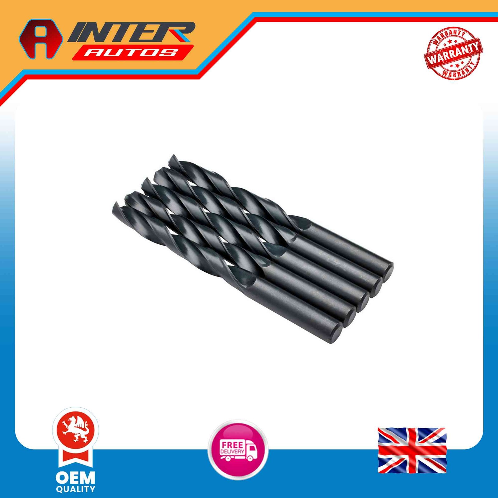 Draper Expert HSS Drill Bit, 12.5 x 220mm (Pack of 5) 38822