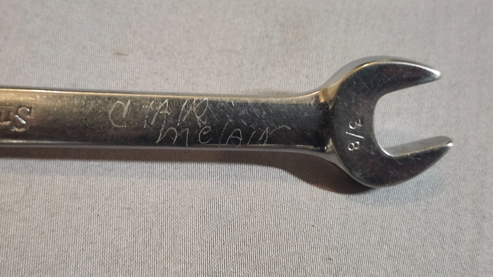 Snap-on OEX120 9/16 x 5/8 Combination Wrench Vintage USA PAT 3273430 Engraved