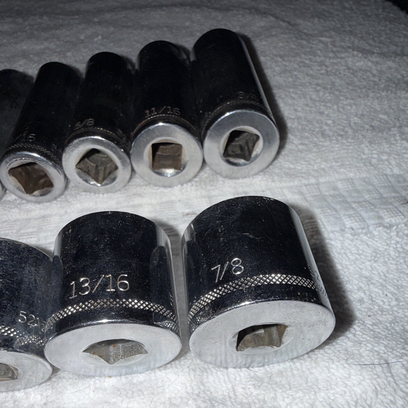 Easco 3/8″ Drive SAE 12pt Sockets – Made In USA – 14 pieces