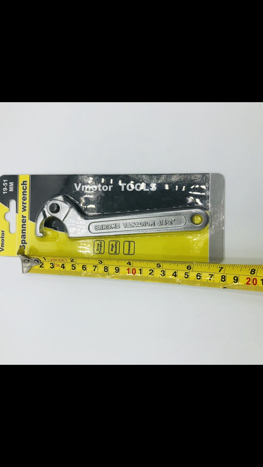 Adjustable Hook Wrench 19–51mm C Round Spanner Tool Slotted Retaining Universal