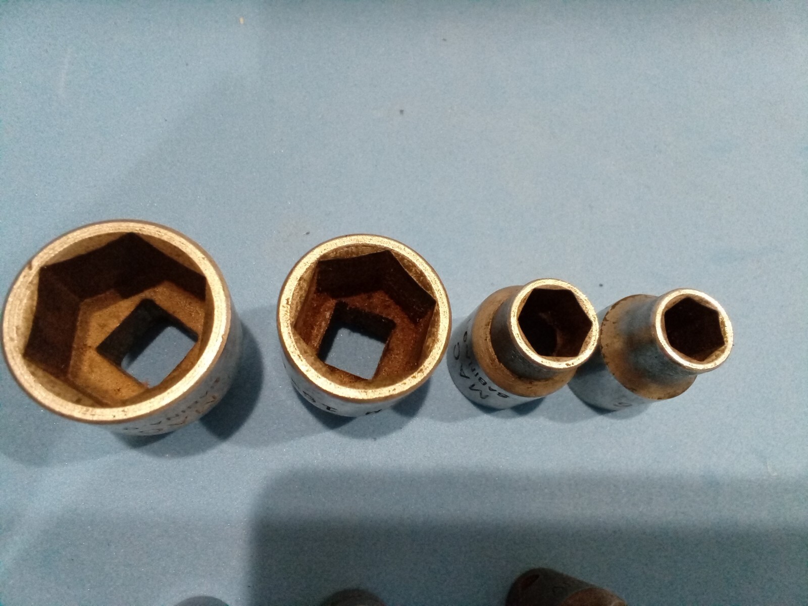 Mac & Snap On. sockets xm 18-6. 16-6. 9-6. 8-6. TM-7m. TM-4m/m. Apex HTS 3qq