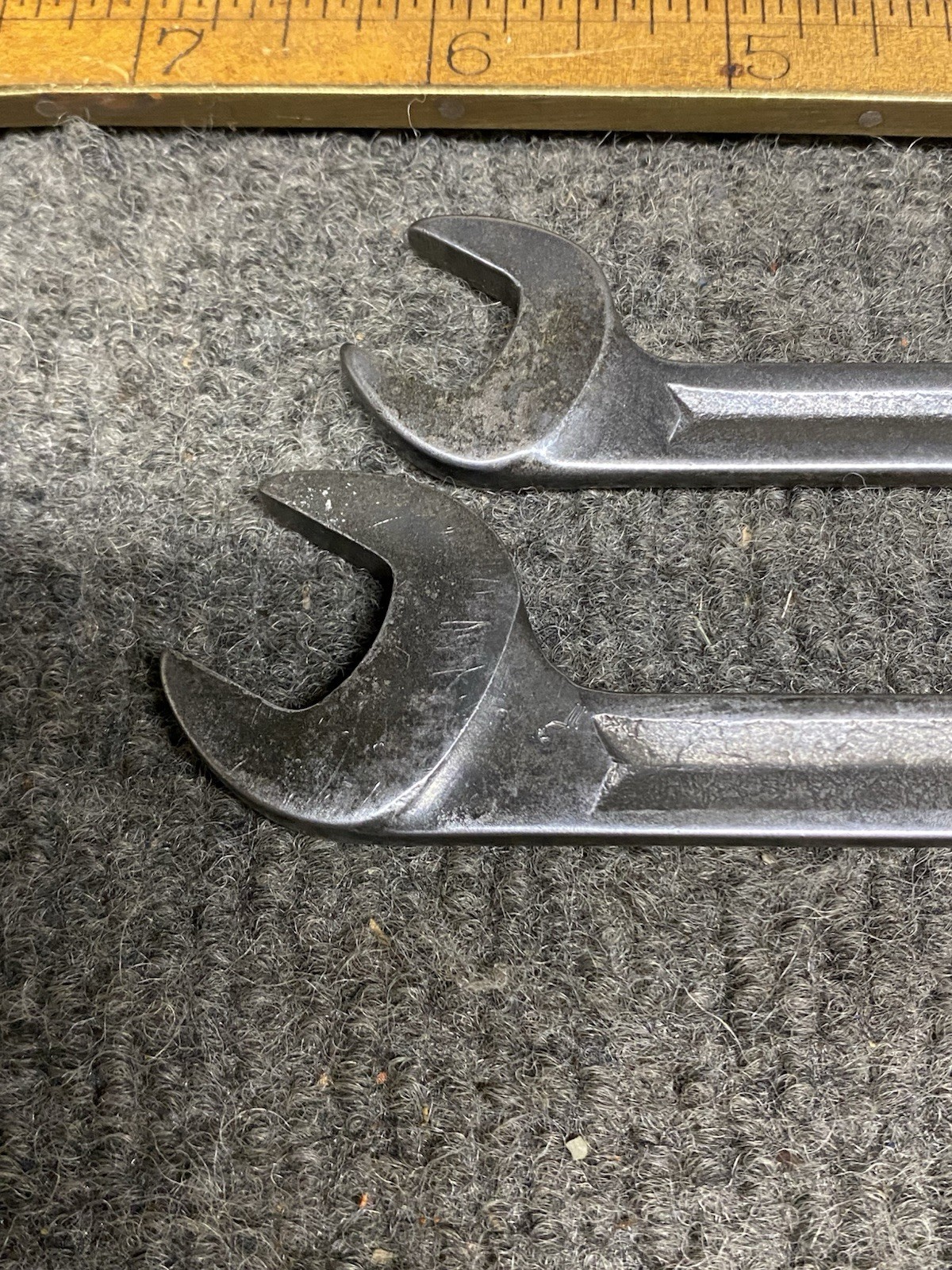 Snap On 4 Way Angle Head 2 Pc Wrench Set SAE USA 7/16”, 9/16” V-5214, V-5218