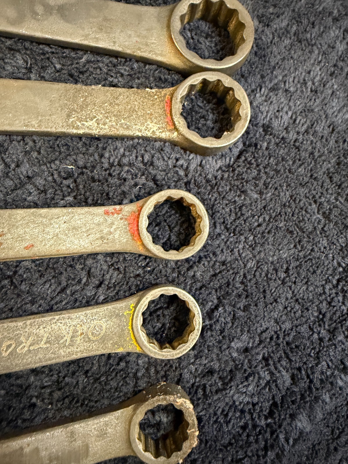 Snap-on 6 Piece Combination Wrench Set, GOEX See description for sizes. USED