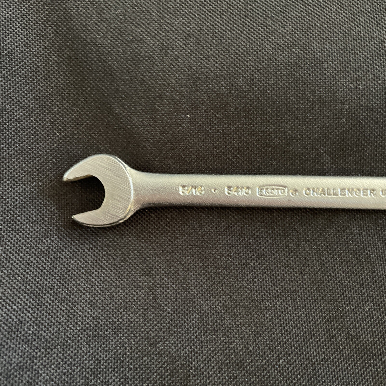 Vintage Challenger 5/16” X 1/4” Double Open End Wrench Model 5410 Made in USA