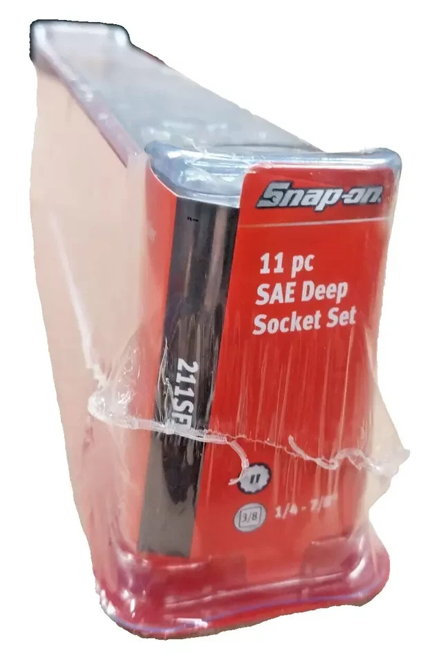 Snap-on 3/8″ drive 1/4″ to 7/8″ SAE 11-pc 12-point Deep Socket Set 211SFY NEW