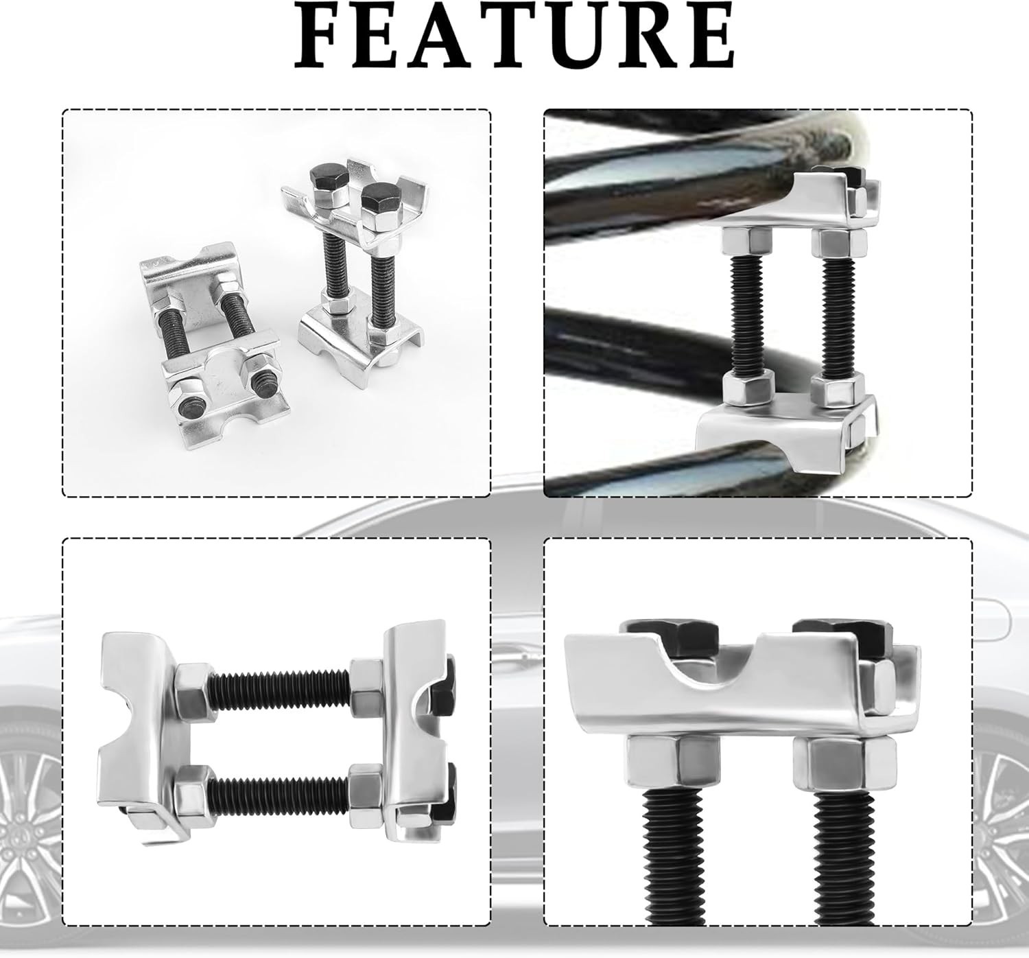Adjustable Shock Absorber Strut Spring Compressor 4PCS
