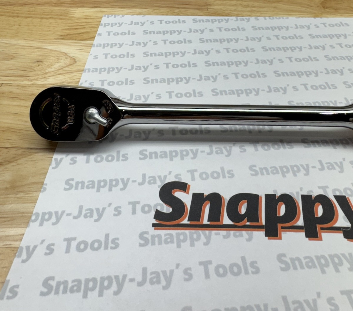 Snap-on Tools USA NEW 3/8″ Drive ORANGE Soft Grip LONG Fixed Head Ratchet FHL80