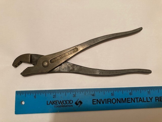 MADE IN USA – Vintage BLUE BIRD #52 7 1/2″ BATTERY TERMINAL PLIERS – FREE SHIP