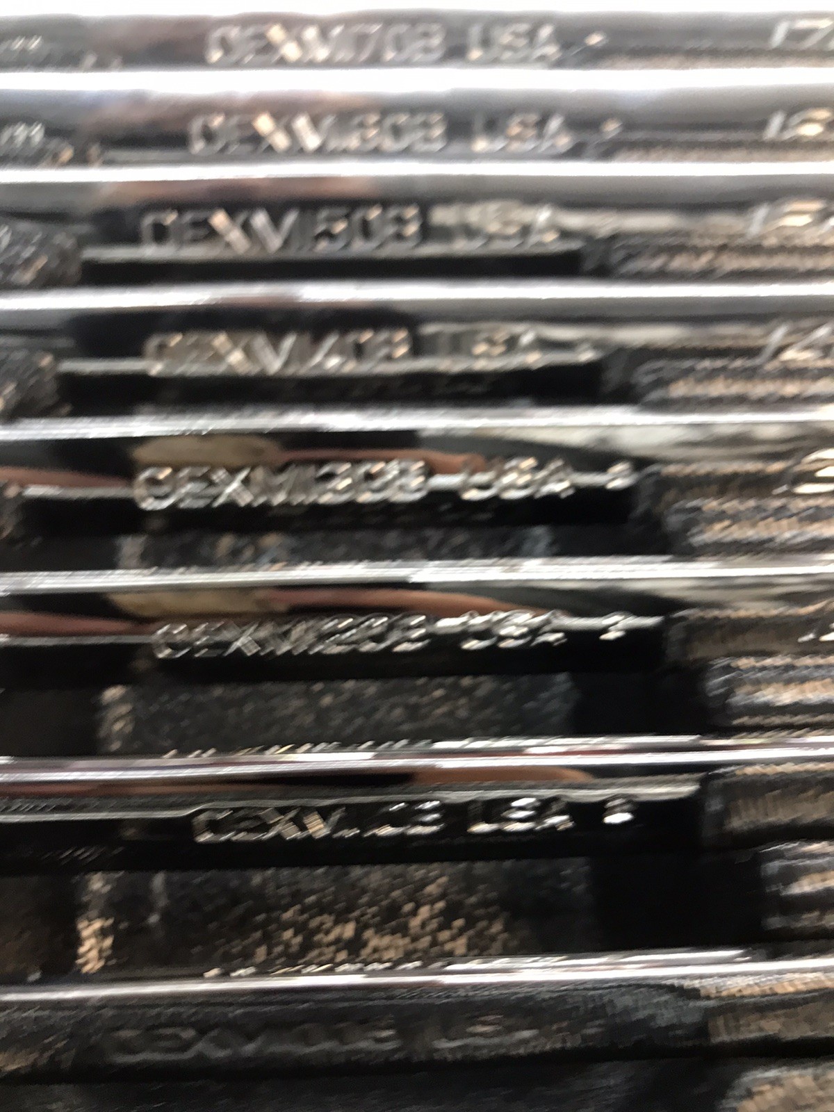 Snap-On 10pc 12 pt METRIC Flank Drive PLUS Combination Wrench Set SOEXM710