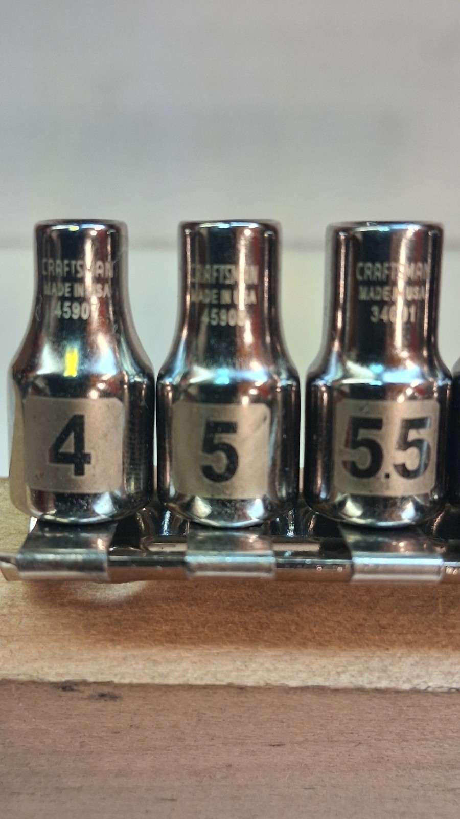CRAFTSMAN EASY READ 12 PIECE 1/4″ DRIVE 6 POINT METRIC SOCKET SET 4MM-14MM *USA*