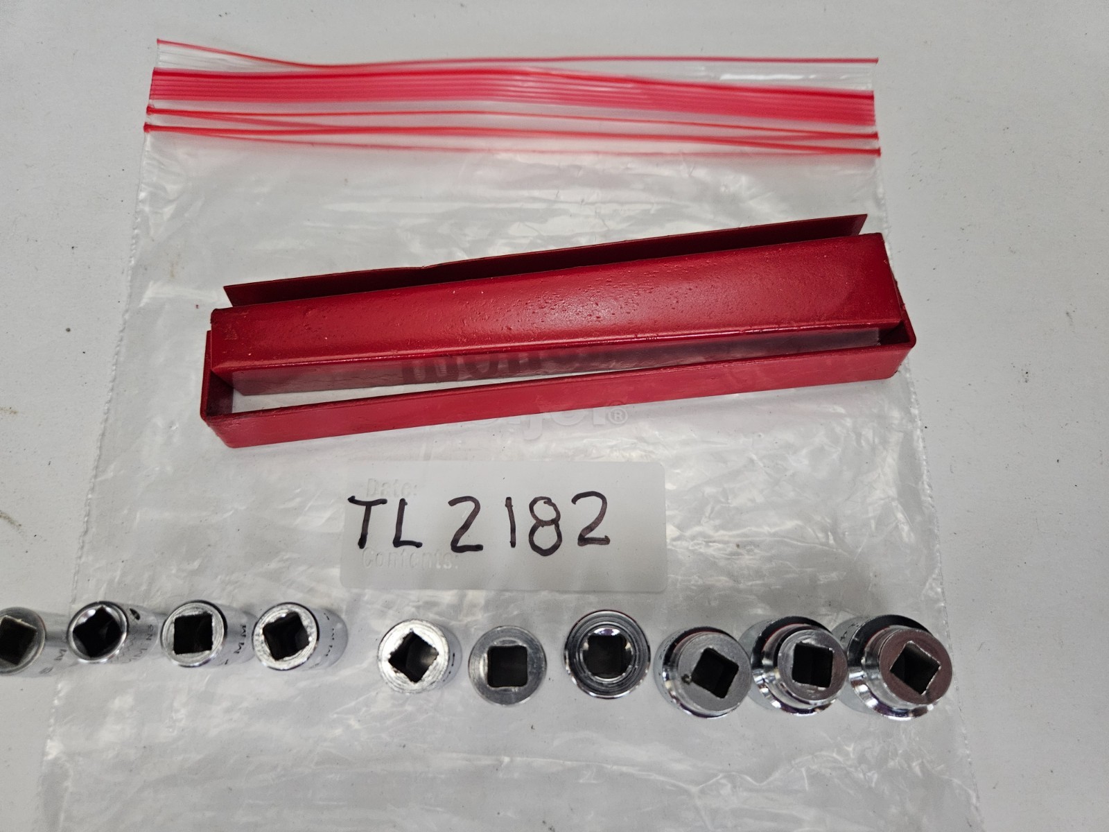 MAC TOOLS #M6 SERIES 10 PC 6 PT 1/4″ DRIVE 5MM-14MM SOCKET SET W/HOLDER (TL2182)