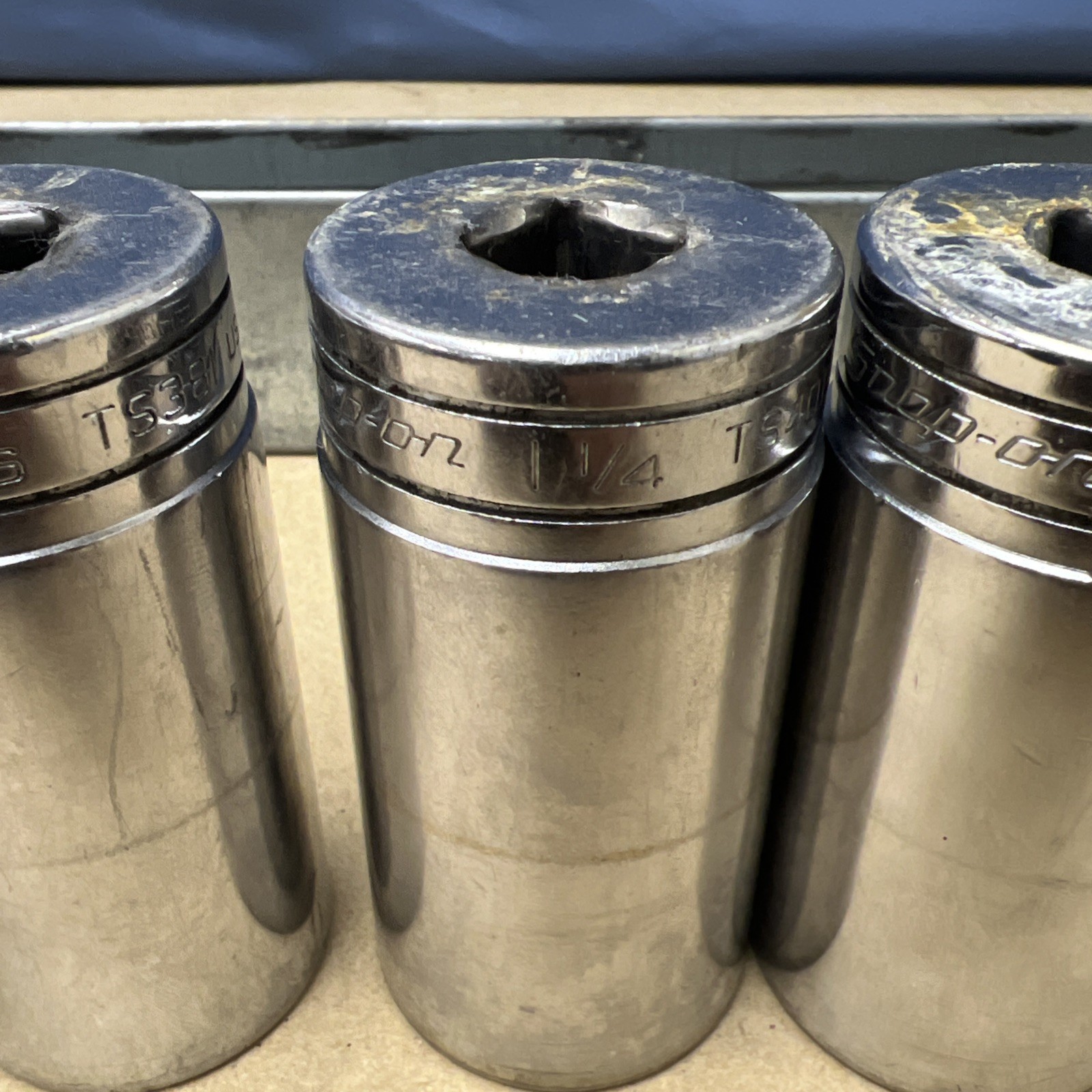SNAP-ON 1/2″ Drive Deep Socket Set 6 Point TS Series Lot Of 9 – In Description