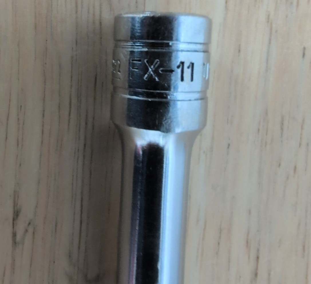 Snap On 3/8″ Drive 12” Chrome Friction Ball Extension USA FX-11