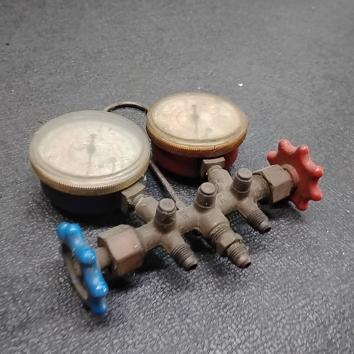 Vintage Robinair A/C Air Conditioner Analog Manifold Guages, UNTESTED
