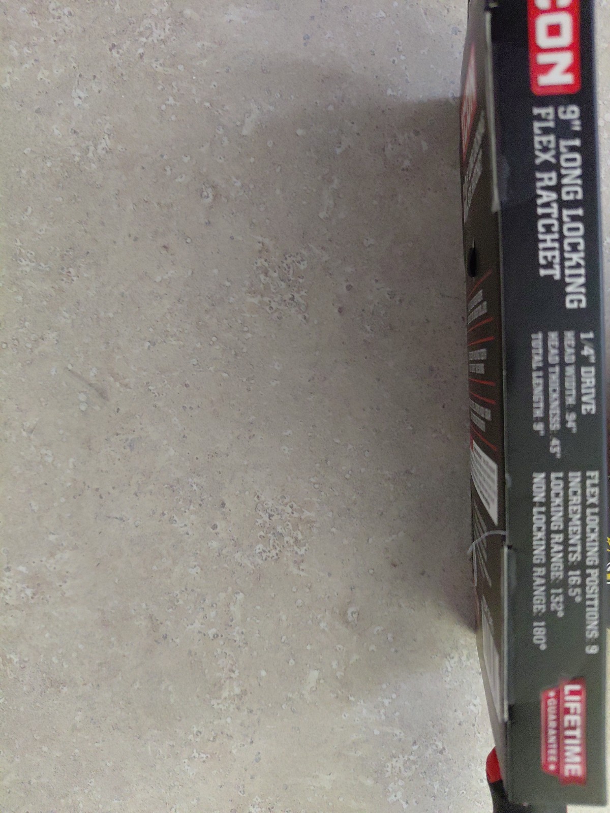 Icon R1LKG 1/4” Drive Ratchet G2 9” Long Locking Flex Ratchet New