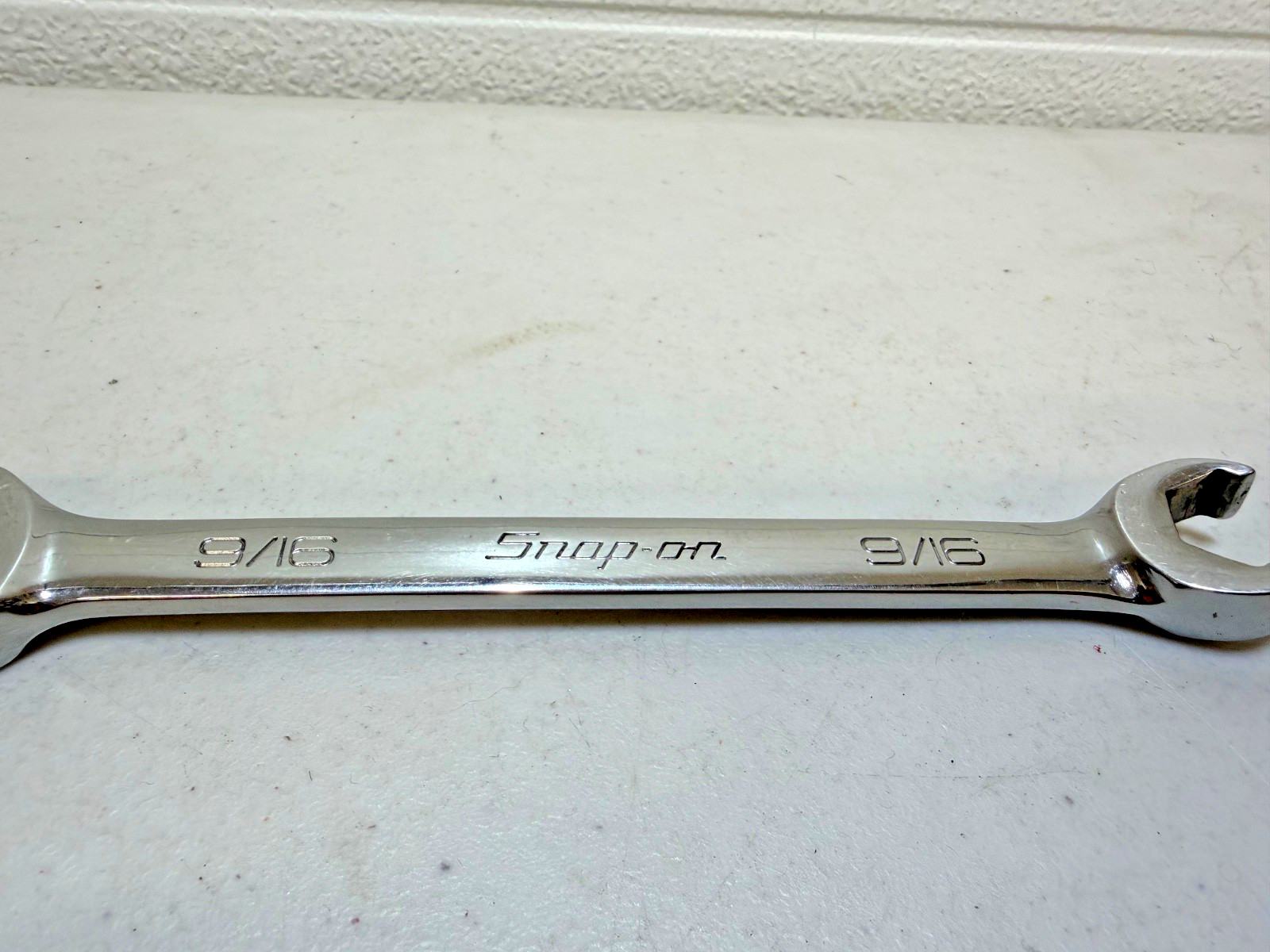 Snap On RXS18B SAE 9/16 Open End / Flare Nut Wrench Used Free Shipping