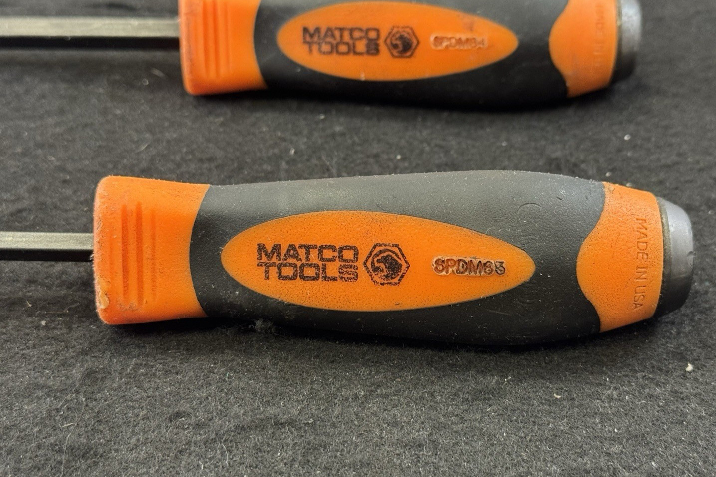 Matco Tools 3PC Demo Driver Set SPDR106-SPDR63-SPDR84 (Orange)
