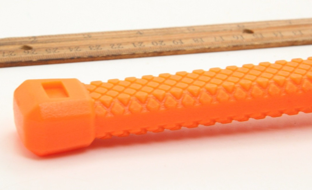 Hyper Tough 1 lb. Dead Blow Uni-Cast Hammer Orange Textured Grip