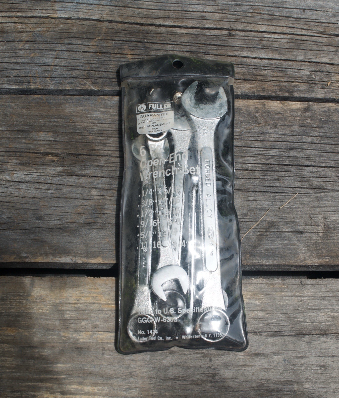 VINTAGE FULLER STANDARD OPEN END 6 PIECE WRENCH SET # 1474 NEW IN ORIGINAL POUCH