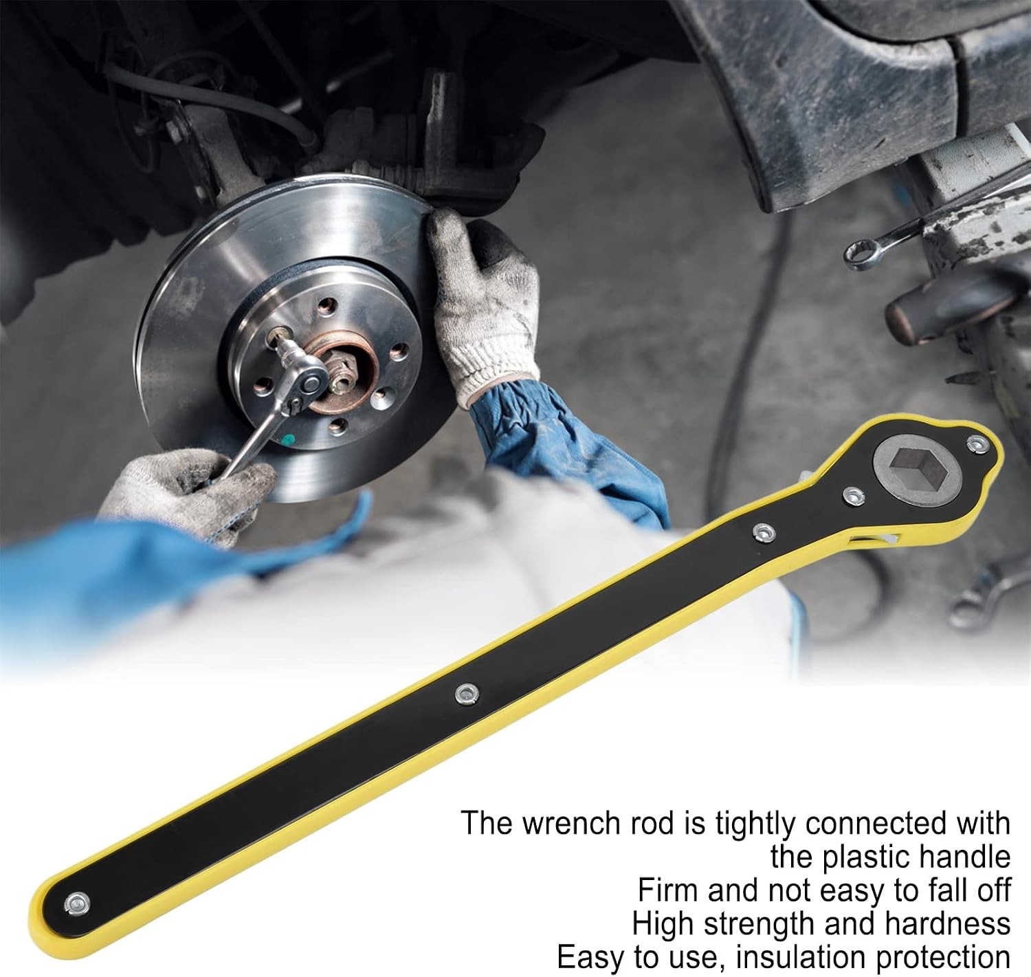 Labor Saving Jack Ratchet Wrench Tire Wheel Car Scissor Jack Ratchet Wrench 17mm