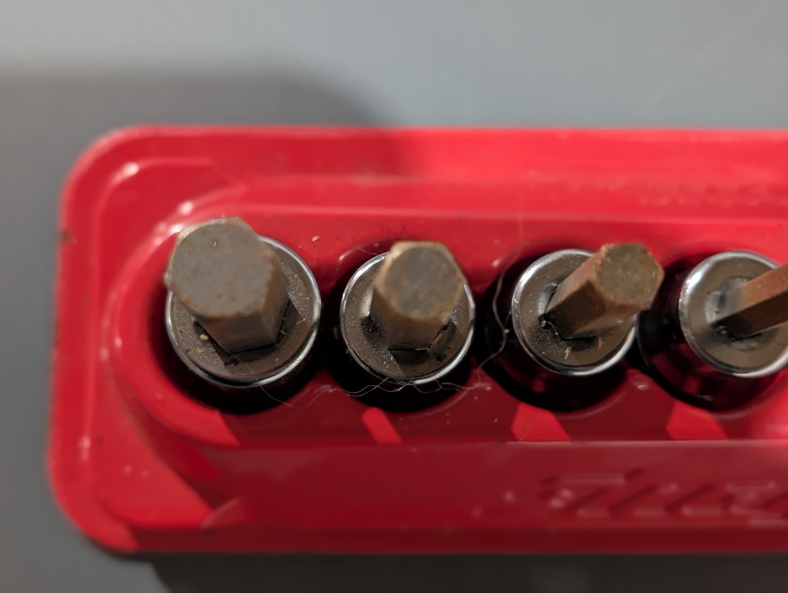 Snap-on Tools 212EFTAY 12 Pc Combination Drive SAE Hex Driver Bit Socket Set