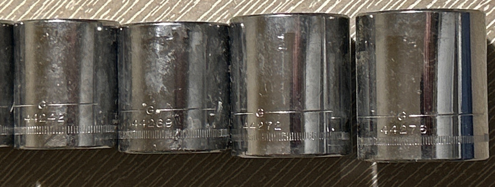 Vintage Craftsman -G- 1/2” Drive 7pc Metric Socket Set 20mm-28mm -USA