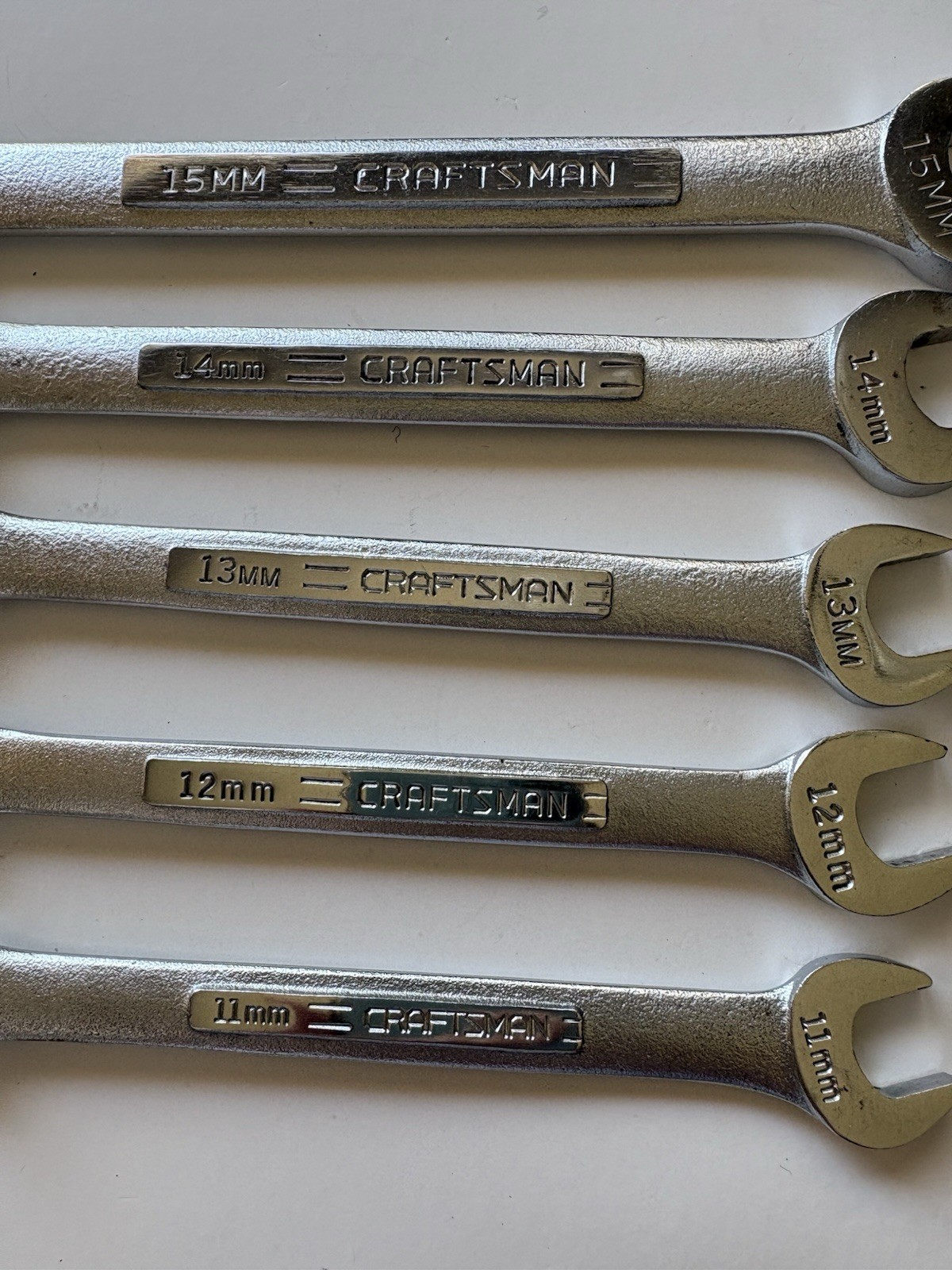 Craftsman Metric Combination Wrenches USA 12pt, 11mm 12mm 13mm 14mm 15mm vv