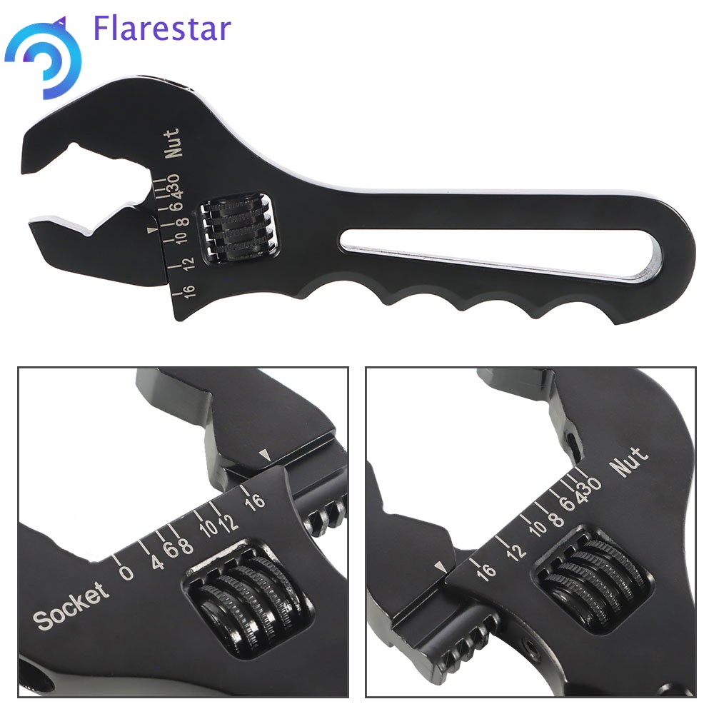 3AN-16AN Adjustable Wrench Aluminum Tool Spanner for Hose End Fitting
