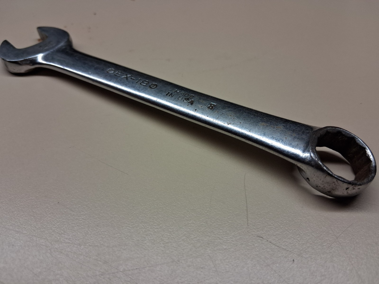 Snap On OEX180 9/16″ SAE 12 Point Short Combination Wrench USA W/initials