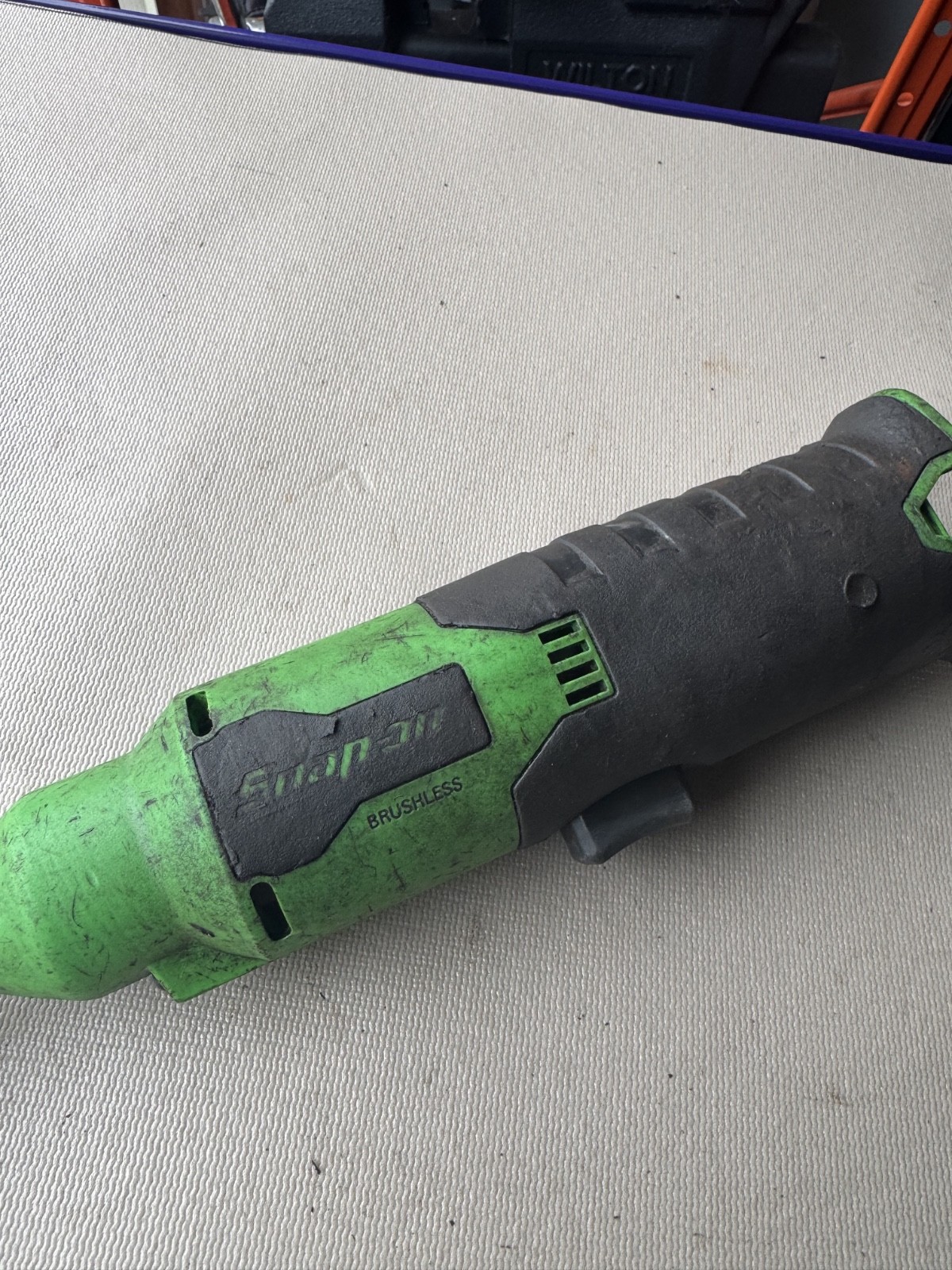 Snap-on CTR817G 1/4″ 14.4V MicroLithium Cordless Long Neck Ratchet *Pre Owned*