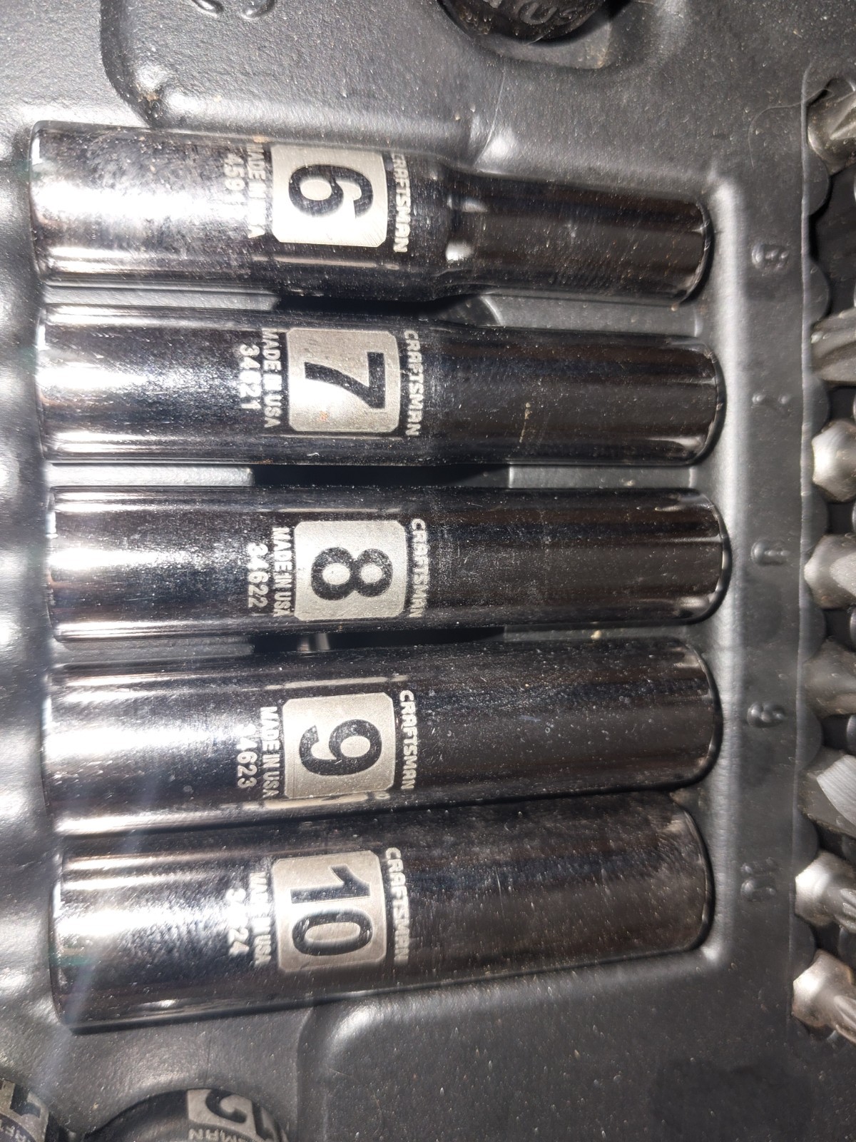 Craftsman USA Metric 6 Point 1/4 Drive Easy Read Various Sizes