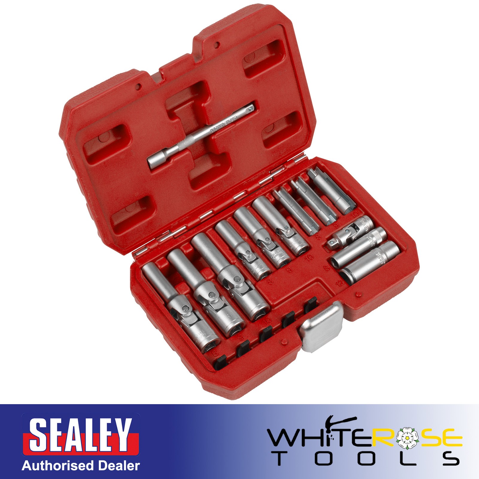 Sealey Glow Plug Socket Set 18pc 1/4″Sq & 3/8″Sq Drive