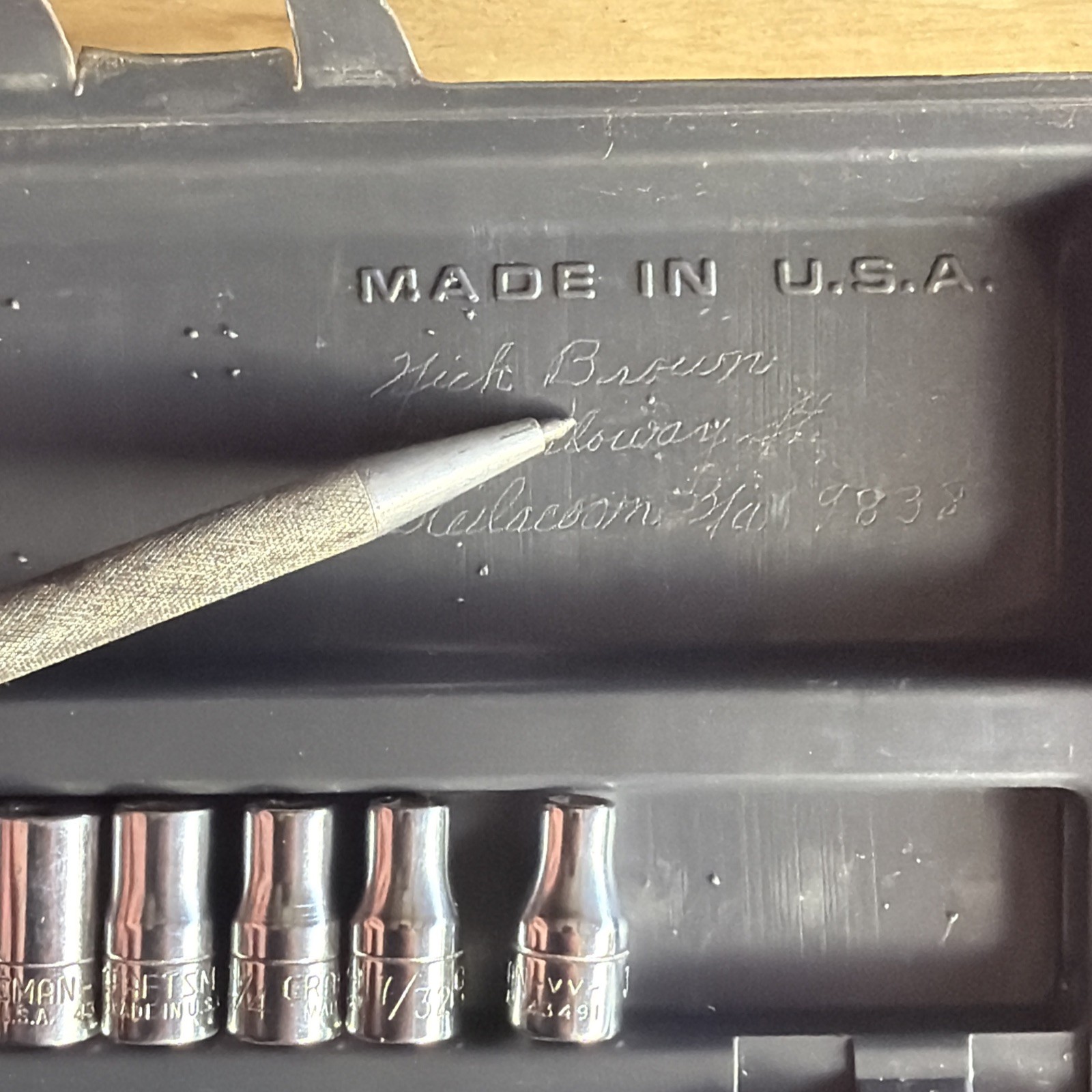 Craftsman SAE Socket Set 1/4″ Drive 6pt Ratchet Breaker Bar Permanex USA READ!