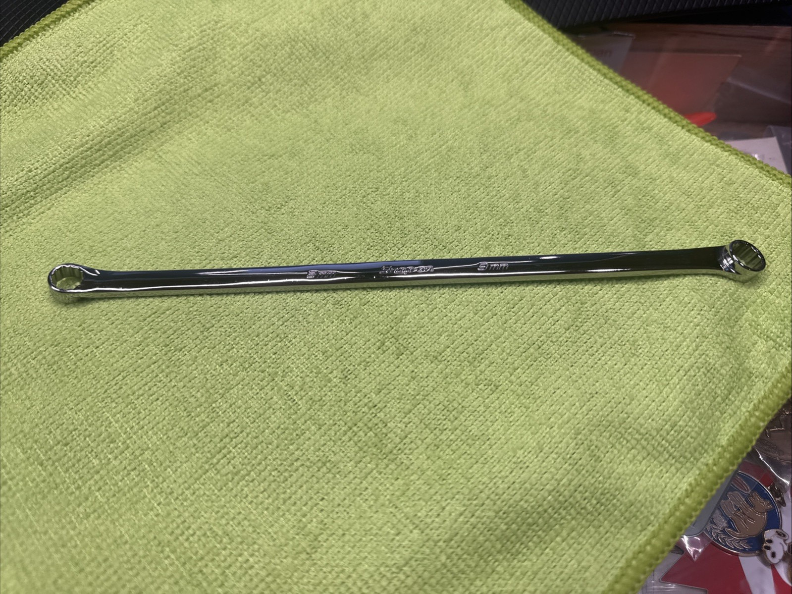 Snap-On XDHM89 Metric High Performance 15° Offset Box End Wrench 8mm x 9mm