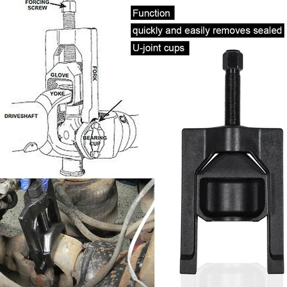 Heavy Duty Truck 10102 Universal U Joint Puller &5192 Bearing Cup Installer Tool