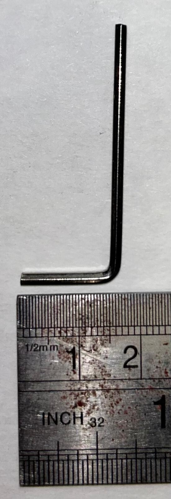 2mm Silver Metric Allen Hex Key Loose Allan Alan Alen Keys Imbus 43mm long