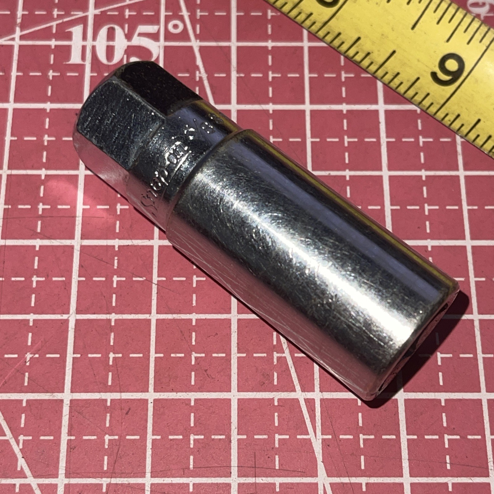 Snap on USA S9706 5/8 In SAE 3/8” Drive Spark Plug 6 Point Socket Vintage 5/8”