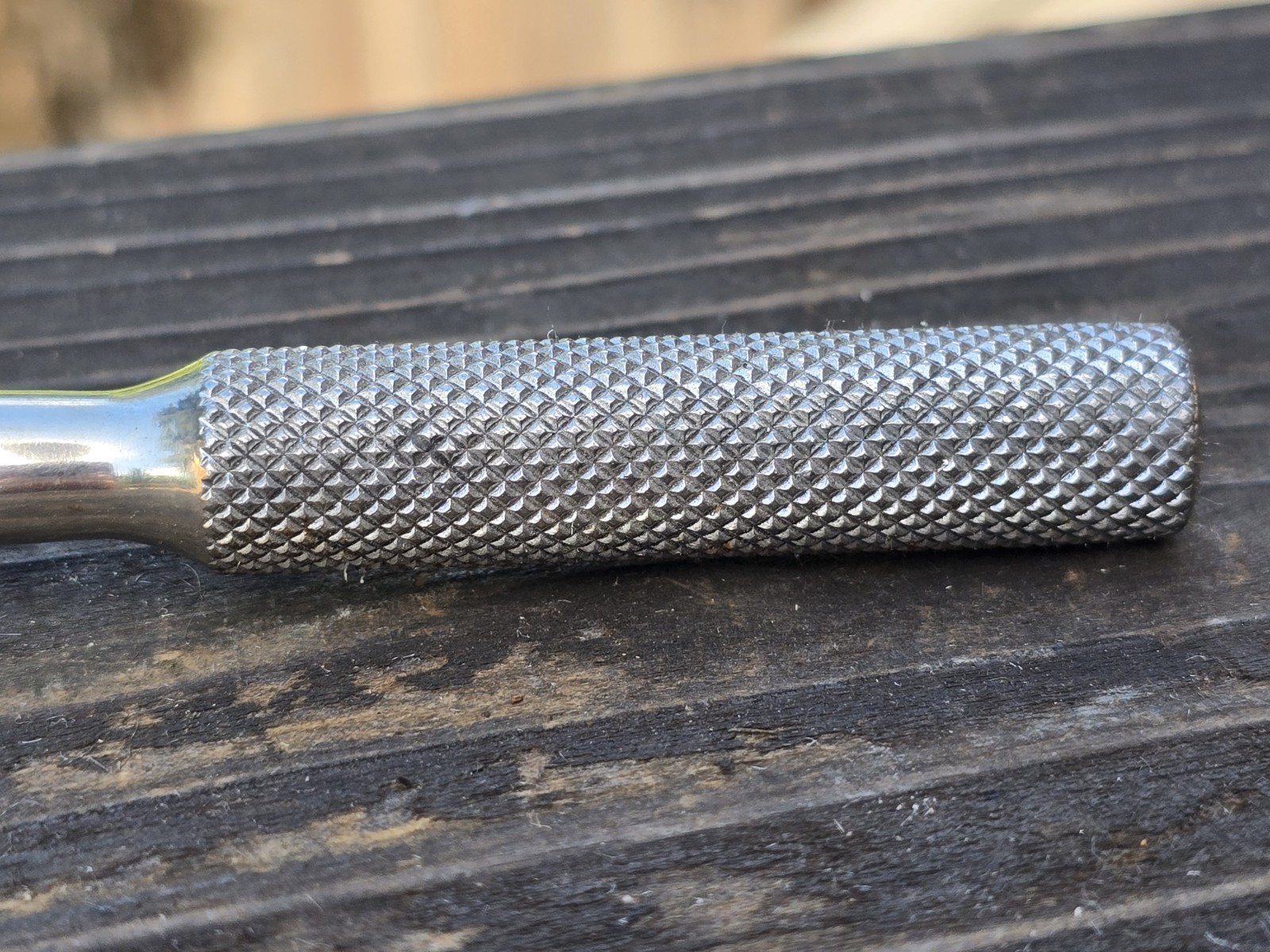 Vintage G/P Ratchet Classic 1/4″ Round Head Chrome Japan Knurled NICE!