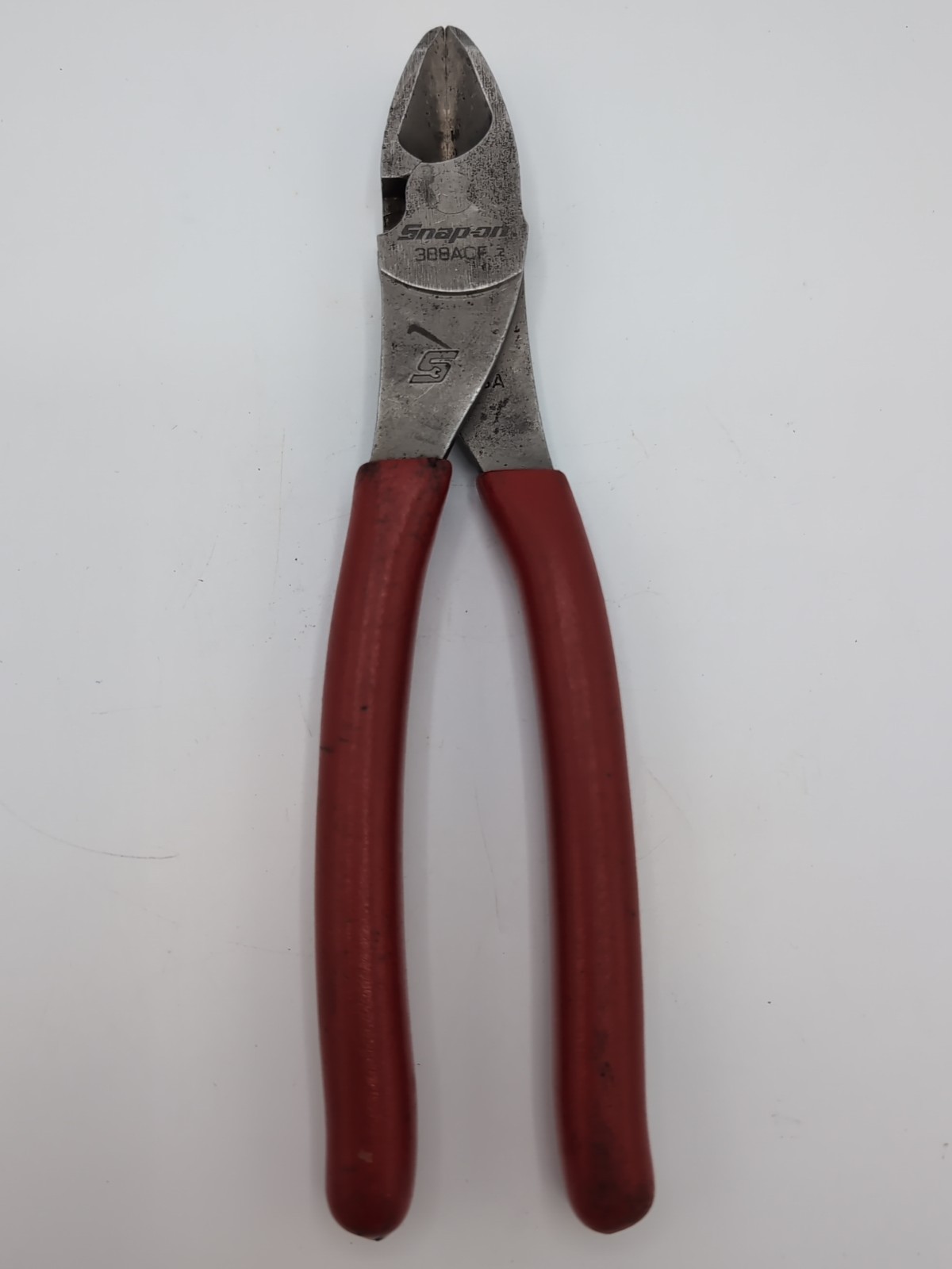 Snap On 388ACF Red Soft Grip Vector Edge High Leverage Diagonal Cutting Pliers